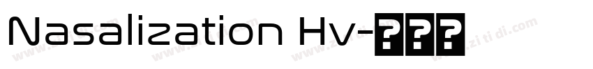 Nasalization Hv字体转换